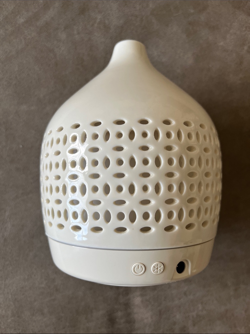 Ceramic White Ultrasonic Aroma Diffuser - Home Bath